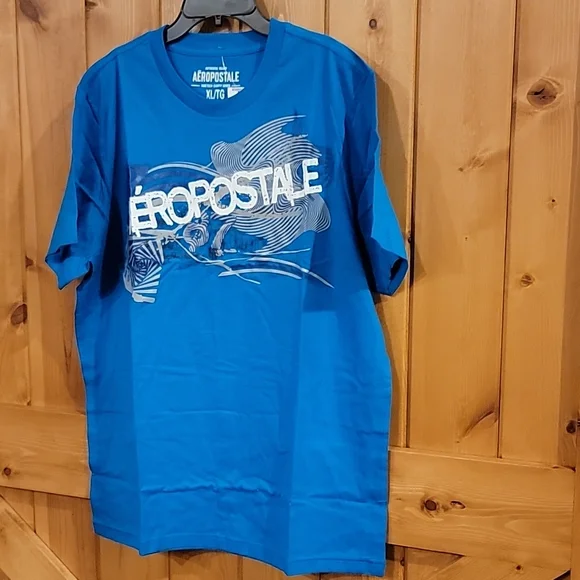 NEW vintage Aeropostale Mens XLARGE XL BLUE - Picture 4 of 6